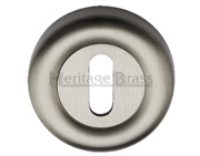 Heritage Brass Standard Key Escutcheon, Satin Nickel - V6722-SN