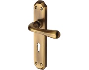 Heritage Brass Charlbury Antique Brass Door Handles - V7050-AT (sold in pairs)