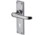 Heritage Brass Windsor Polished Chrome Door Handles - V700-PC (sold in pairs)