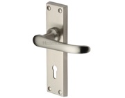 Heritage Brass Windsor Satin Nickel Door Handles - V700-SN (sold in pairs)