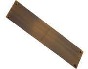 Heritage Brass Flat Fingerplate (305mm x 76mm OR 500mm x 76mm), Antique Brass Finish - V740-AT