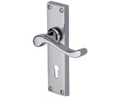 Heritage Brass Bedford Polished Chrome Door Handles - V810-PC (sold in pairs)