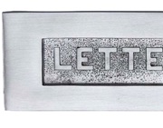 Heritage Brass Letters Embossed Letter Plate (254mm x 101mm), Satin Chrome - V845-SC