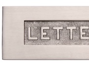 Heritage Brass Letters Embossed Letter Plate (254mm x 101mm), Satin Nickel - V845-SN