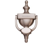 Heritage Brass Urn Door Knocker (Small Or Large), Satin Nickel - V910 152-SN