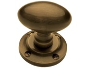 Heritage Brass Suffolk Mortice Door Knobs, Antique Brass - V960-AT (sold in pairs)