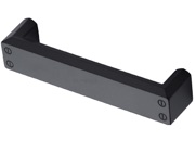 M Marcus Platform Industrial Cabinet Pull Handle (128mm C/C), Matt Black - VF087 128-BLK