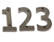 Frelan Hardware Valley Forge Face Fix 0-9 Numerals (75mm), Pewter Patina - VF15