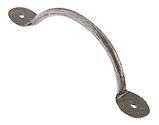 Frelan Hardware Valley Forge Bow Cabinet Pull Handle (127mm x 35mm OR 138mm x 38mm), Pewter Patina - VF28