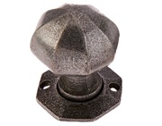 Frelan Hardware Valley Forge Octagonal Mortice Door Knob (68mm x 60mm), Pewter Patina - VF4 (Sold In Pairs)
