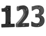 Frelan Hardware Valley Forge Face Fix 0-9 Numerals (75mm), Black - VFB15