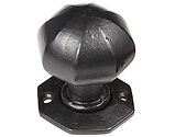 Frelan Hardware Valley Forge Oval Mortice Door Knobs (65mm x 61mm), Black - VFB4 (Sold In Pairs)