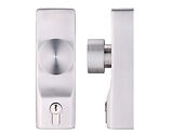 Zoo Hardware Knob Operated Outside Access Device, Satin Stainless Steel finish - VPH302ECSS (sold in pairs)