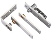 Zoo Hardware Square Pivot Hinge Set, Satin Stainless Steel - VSPS01S (sold in pairs)