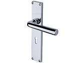 Heritage Brass Octave Door Handles On 200mm Backplate, Polished Chrome - VT5900-PC (sold in pairs)