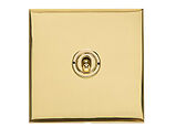 M Marcus Electrical Winchester 20 AMP 1 Gang 2 Way Dolly Switch, Polished Brass - W01.2400.PB