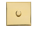 M Marcus Electrical Winchester 1 Gang 2 Way Push On/Off Dimmer Switch, Polished Brass (250 OR 400 Watts) - W01.560.250