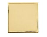 M Marcus Electrical Winchester Single Blank Plate, Polished Brass - W01.630