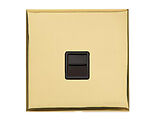 M Marcus Electrical Winchester 1 Gang Telephone Sockets (Master OR Secondary Line), Polished Brass - W01.691.BK