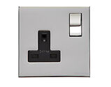 M Marcus Electrical Winchester Single 13 AMP Switched Socket, Polished Chrome - W02.240.PCBK