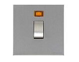 M Marcus Electrical Winchester 20 Amp D.P. Switch With Neon, Satin Chrome - W03.506.SCBK