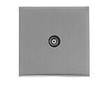 M Marcus Electrical Winchester 1 Gang TV/Coaxial Sockets (Non-Isolated OR Isolated), Satin Chrome - W03.610.BK