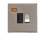 M Marcus Electrical Winchester Single 13 AMP Fused Switched Spur With Neon, Satin Nickel - W05.236.SNBK