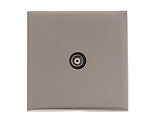 M Marcus Electrical Winchester 1 Gang TV/Coaxial Sockets (Non-Isolated OR Isolated), Satin Nickel - W05.610.BK