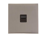 M Marcus Electrical Winchester 1 Gang Telephone Sockets (Master OR Secondary Line), Satin Nickel - W05.691.BK