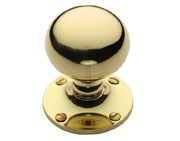 Heritage Brass Westminster Mortice Door Knobs, Polished Brass - WES970-PB (sold in pairs)