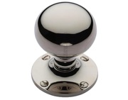 Heritage Brass Westminster Mortice Door Knobs, Polished Nickel - WES970-PNF (sold in pairs)