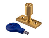 Carlisle Brass Locking Casement Stay Pin, Satin Brass - WF17SB