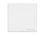 M Marcus Electrical Vintage Single Blank Plate, Gloss White - XGL.131
