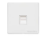 M Marcus Electrical Vintage 1 Gang Telephone Sockets (Master OR Secondary Line), Gloss White - XGL.166.W