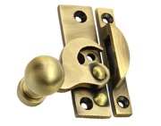 Prima Locking Or Non-Locking Ball End Claw Window Fastener (64mm x 18mm), Antique Brass - XL2020