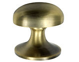Prima Solid Oval Cupboard Knobs (36mm), Antique Brass - XL870