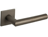 Atlantic Tupai Exclusivo Covela 5mm Slimline Designer Door Handles On Square Rose, Titanium - XT4002S5STT (sold in pairs)