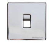M Marcus Electrical Studio 1 Gang 2 Way Switch, Polished Chrome (Trimless) - Y02.200.PC