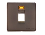 M Marcus Electrical Studio 45 Amp Cooker Switch With Neon, Single Plate, Polished Bronze (Trimless) - Y07.263.BZ