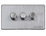 M Marcus Electrical Studio 3 Gang Trailing Edge Dimmer Switch, Satin Chrome (Trimless) - Y33.280.TED
