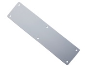 Zoo Hardware Architectural Aluminium Finger Plates (75mm - 300mm To 650mm, Satin Aluminium - ZAA40ASA