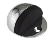 Zoo Hardware Oval Floor Mounted Door Stop (40mm x 48mm), Polished Chrome - ZAB06BCP