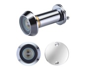 Zoo Hardware Door Viewers With Glass Lens (19mm Diameter), Polished Chrome - ZAB30CP