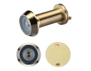Zoo Hardware Door Viewers With Glass Lens (19mm Diameter), Polished Brass - ZAB30