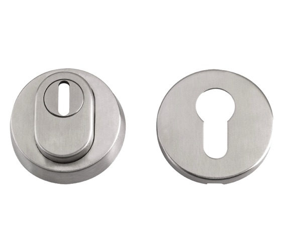 Euro Profile Satin Stainless Steel Lock Keyhole Cover High Quality Square Escutcheon Plate