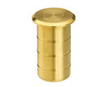 Zoo Hardware Dust Excluding Socket For Flush Bolts (Concrete), PVD Satin Brass - ZAS14-PVDSB