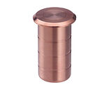 Zoo Hardware Dust Excluding Socket For Flush Bolts (Concrete), Tuscan Rose Gold - ZAS14-TRG