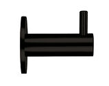 Zoo Hardware ZAS Concealed Fix Wall Mounted Hook With Rose, Powder Coated Black - ZAS75-PCB