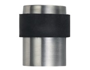 Zoo Hardware Floor Mounted Cylinder Door Stop, Satin OR Polished Stainless Steel - ZAS85