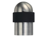 Zoo Hardware ZAS Floor Mounted Round Collared Dome Top Door Stop, Satin Stainless Steel - ZAS88SS